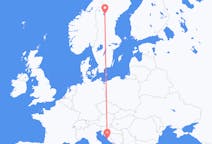 Flights from Zadar, Croatia to Östersund, Sweden