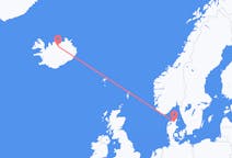 Flights from Aalborg, Denmark to Akureyri, Iceland