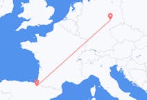 Fly fra Pamplona til Leipzig