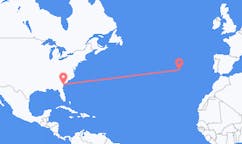 美国出发地 薩凡納飞往美国目的地 蓬塔德爾加達的航班