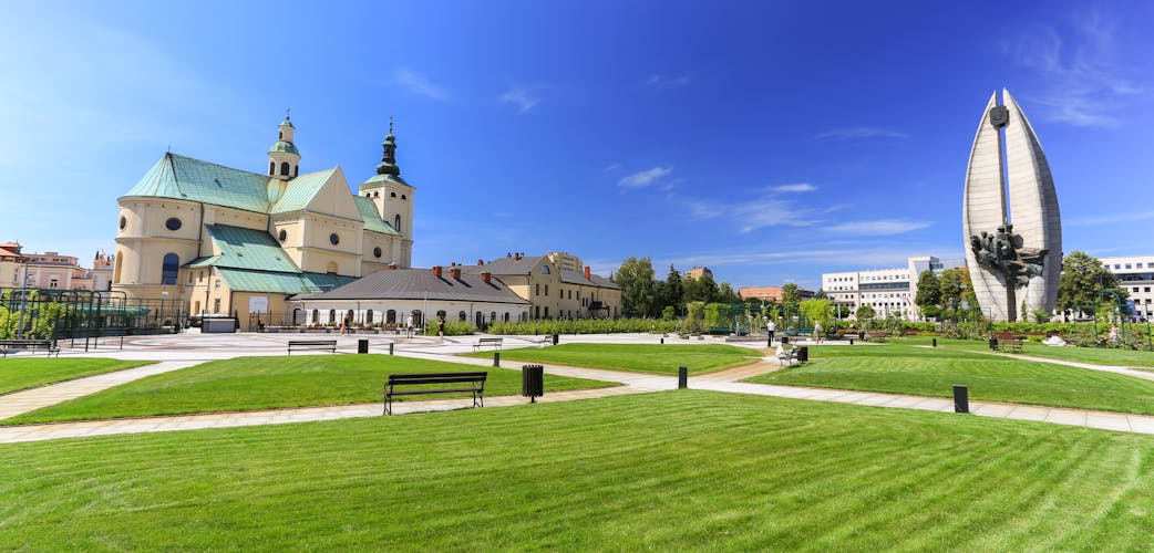 Photo of the historical center in Rzeszow.
