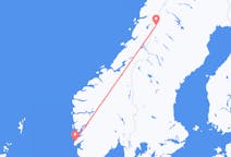 Fly fra Hemavan til Haugesund