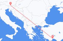 Flights from Klagenfurt to Antalya