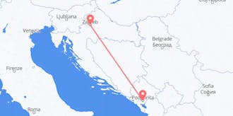 Flights from Montenegro to Croatia