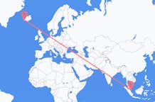Flyrejser fra Singapore, Singapore til Reykjavík, Island
