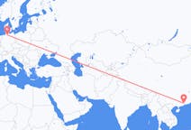 Flyreiser fra Guangzhou, Kina til Hamburg, Tyskland