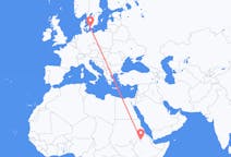 Flyreiser fra Gonder, Etiopia til Malmö, Sverige