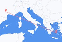 Flights from Rodez, France to Naxos, Greece