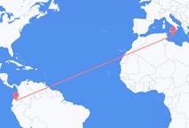 Flyreiser fra Quito, Ecuador til Malta, Malta