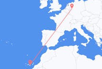 Flyreiser fra Dortmund, Tyskland til Las Palmas de Gran Canaria, Spania