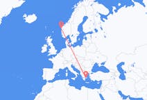 Flyg från Florø, Norge till Aten, Grekland