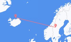 Flüge von Grimsey, Island nach Östersund, Schweden
