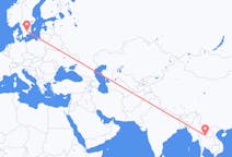 Flights from Nan Province, Thailand to Växjö, Sweden