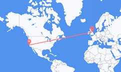Flyg från Monterey, USA till Leeds, England
