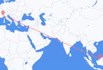 Flights from Bintulu, Malaysia to Turin, Italy