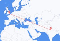 Flights from New Delhi, India to London, England