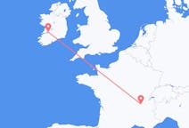 Vluchten van Shannon, Ierland naar Lyon, Frankrijk