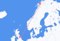 Flights from Leeds, England to Narvik, Norway