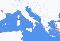 出发地 土耳其出发地 哈利卡那索斯目的地 法国图卢兹的航班