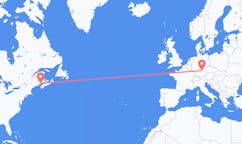 Flyg från Saint John, Amerikanska Jungfruöarna till Nürnberg