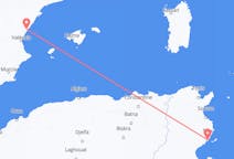 Flyg från Sfax, Tunisien till Castelló de la Plana, Spanien