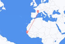 Flyrejser fra Bissau, Guinea-Bissau til Perpignan, Frankrig