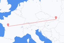 Flyg från Kosice, Slovakien till Poitiers, Frankrike