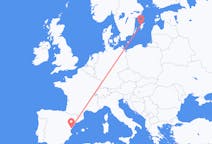 Flights from Castellón de la Plana, Spain to Visby, Sweden