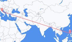 Flyreiser fra Caticlan, Filippinene til Perugia, Italia