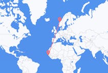 Vluchten van Cap Plinten, Senegal naar Molde, Noorwegen