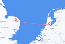 Vluchten van Norwich, Engeland naar Amsterdam, Nederland