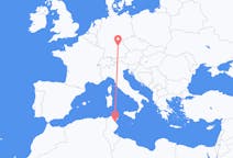 チュニジアのから エンフィダ、ドイツのへ ニュルンベルクフライト