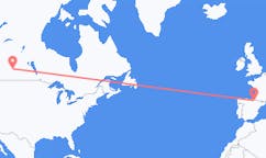 Flug frá Saskatoon, Kanada til Pamplona, Spáni