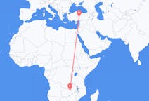 Flyreiser fra Ndola, Zambia til Kayseri, Tyrkia