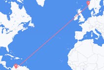 Flyg från Cúcuta, Colombia till Bergen, Norge