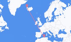 Flights from the city of Béjaïa, Algeria to the city of Ísafjörður, Iceland