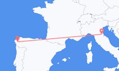 Flights from Forli, Italy to Santiago de Compostela, Spain