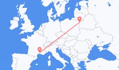 Flights from Nîmes, France to Grodno, Belarus