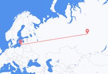 Flights from Podkamennaya Tunguska, Russia to Palanga, Lithuania