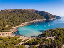 Photo of beautiful landscape with Cala Agulla and beautiful coast at Cala Ratjada of Mallorca, Spain.
