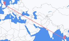 Lennot Alor Setarilta, Malesia Kirmingtoniin, Englanti