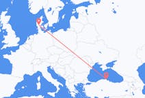 Flights from Sinop, Turkey to Billund, Denmark