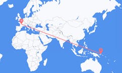 Vols depuis la ville de Rabaul vers la ville de Limoges