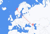 Flights from Grozny, Russia to Trondheim, Norway
