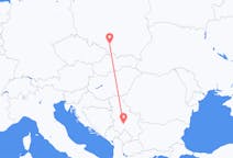 Flyg från Kraljevo, Serbien till Katowice, Polen