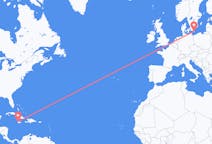 Flyreiser fra Montego Bay, Jamaica til Bornholm, Danmark