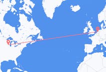 Flyrejser fra Madison til Amsterdam