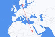 Flights from Khartoum, Sudan to Ängelholm, Sweden