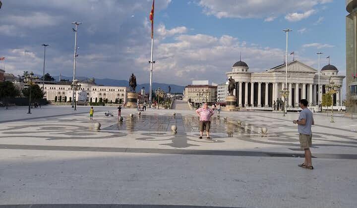 Marcher à Skopje