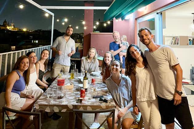 Barbecue in a penthouse in the center of Barcelona with a chef